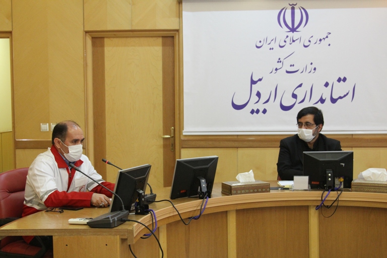 تقدیر استاندار اردبیل از جمعیت هلال احمر در مقابله با کرونا